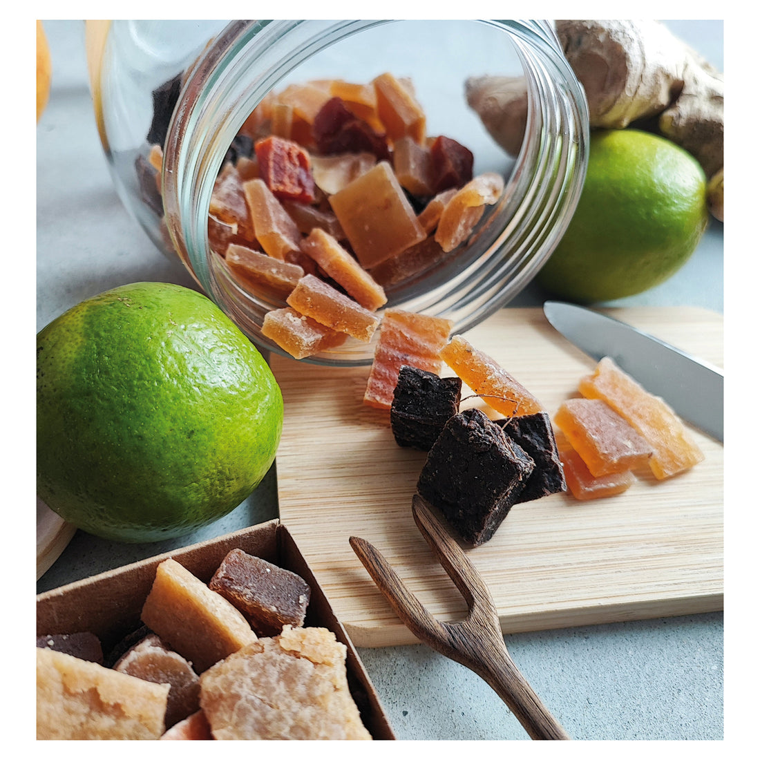 Des douceurs 100% d'origine naturelle à base de fruits.
